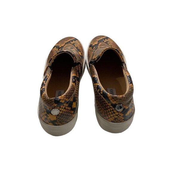 Steve Madden Women Gills Classic Slip-On Fashion Sneaker Yellow Snake Sz 8M - Picture 6 of 9